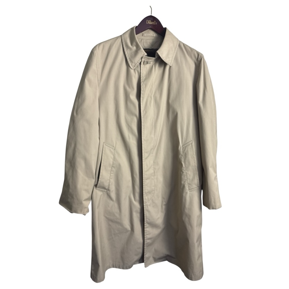 London Fog by Greenwood 40R Men's Trench Coat Vintage All Weather Warm/Cold